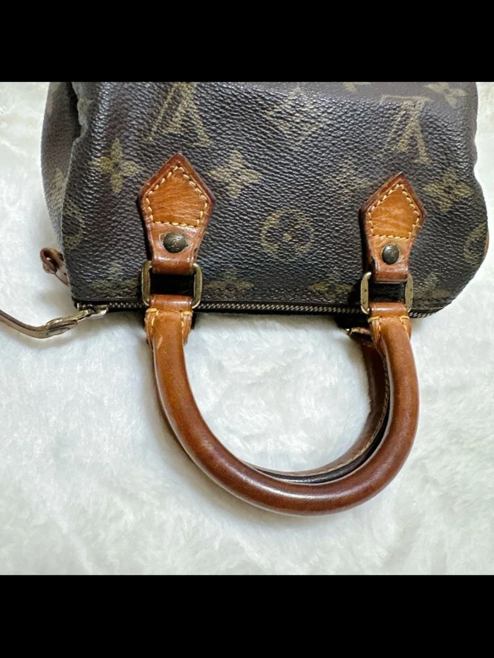 Louis Vuitton Monogram Mini Speedy in Brown and Tan